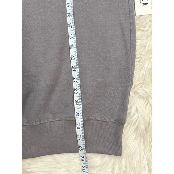 Jaxsea Womens Aloha Paradise Reversible Sweatshirt Grey Taupe NWT Size XL - Picture 10 of 11